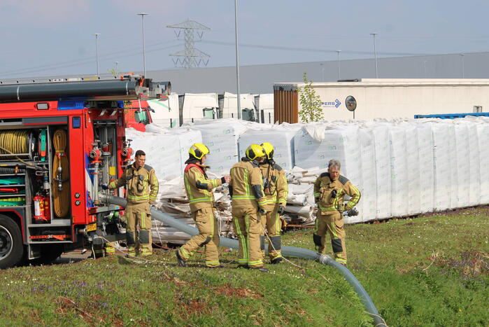 Broei in berg met potgrond
