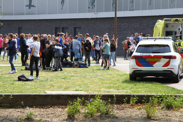 Sporthal ontruimd vanwege medisch incident