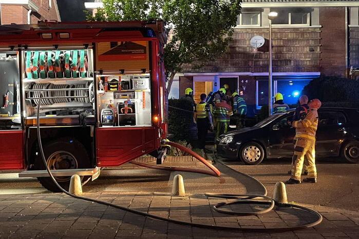 Meerdere woningen ontruimd bij uitslaande brand