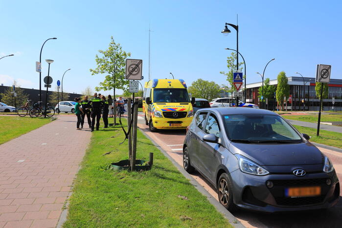 Fietsster aangereden op rotonde 14