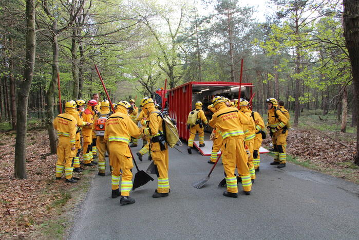 Grote brand in natuurgebied