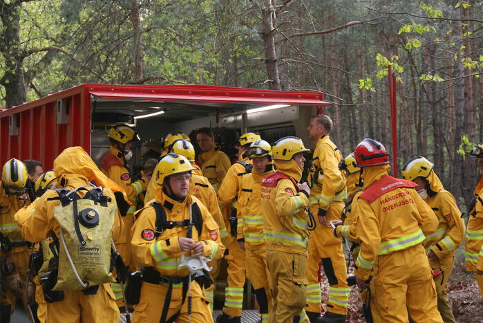 Grote brand in natuurgebied