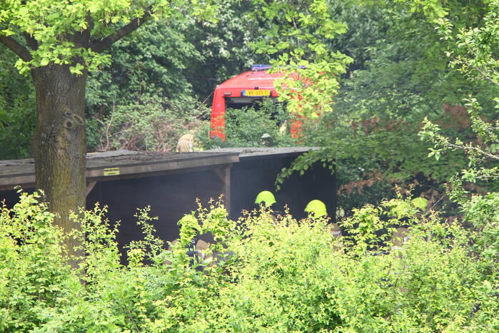 Brand in fietsenstalling Montessorischool