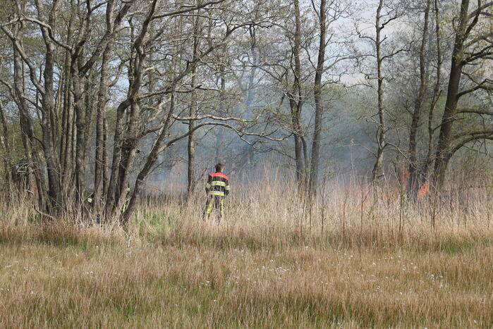 Boswachter ontdekt brand in natuurgebied