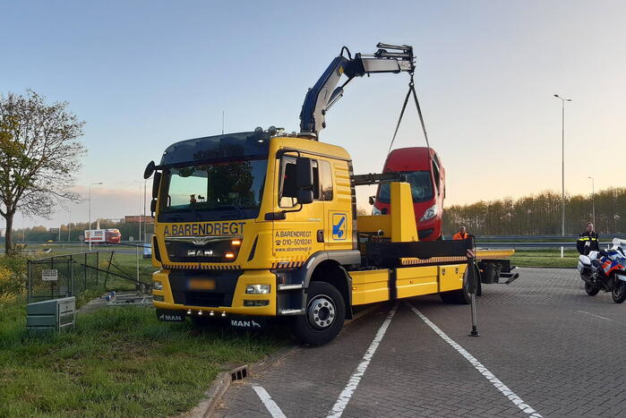 Een gewonde bij ongeval bij tankstation