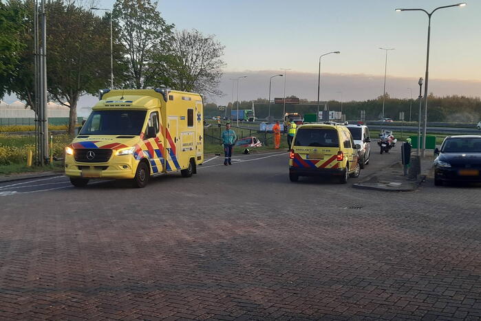 Een gewonde bij ongeval bij tankstation