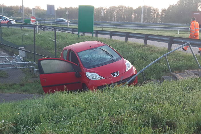 Een gewonde bij ongeval bij tankstation