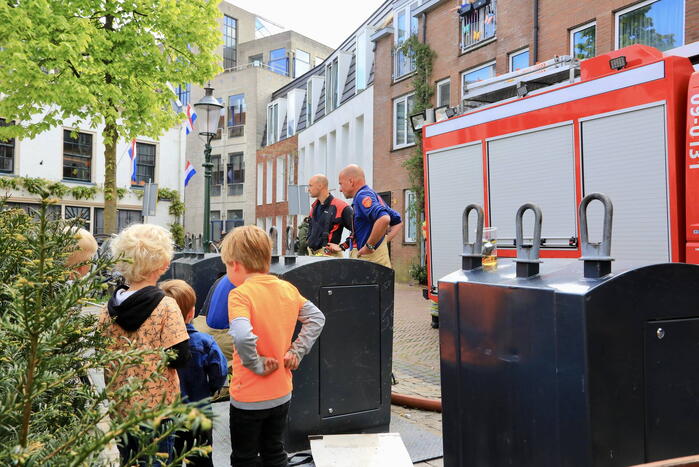 Brand in ondergrondse restafval container