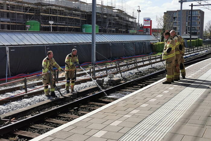 Treinverkeer vertraagd vanwege brand op station