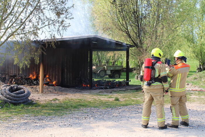 Brandweer ingezet bij schuurbrand
