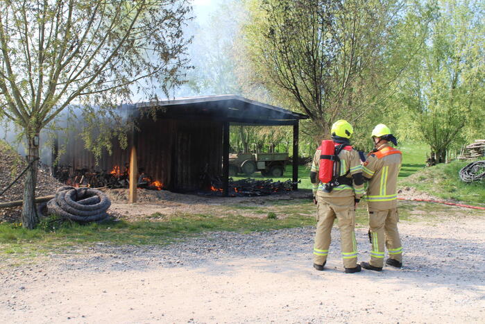 Brandweer ingezet bij schuurbrand