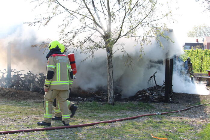 Brandweer ingezet bij schuurbrand