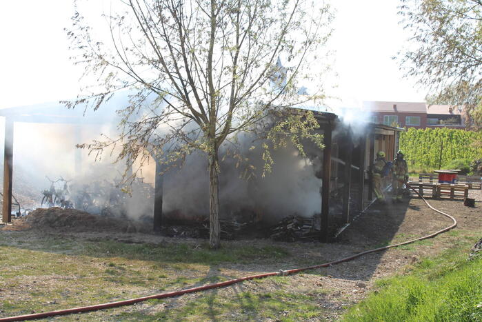 Brandweer ingezet bij schuurbrand