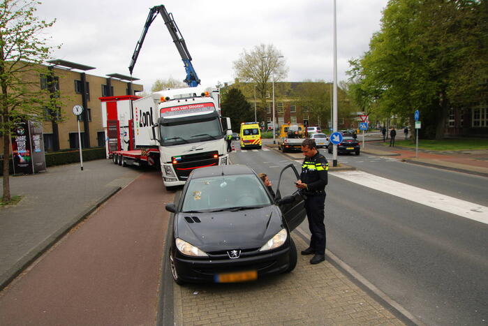 Automobilist ziet fietser over het hoofd
