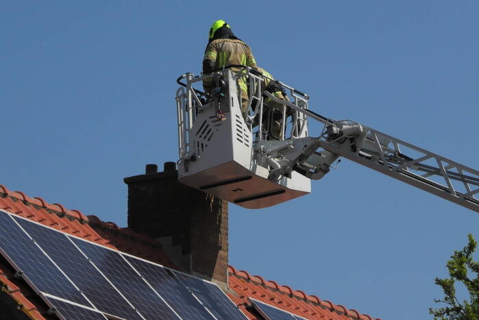 Kraai dagenlang vast in schoorsteen