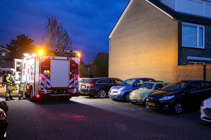 Schoorsteen geveegd na brand
