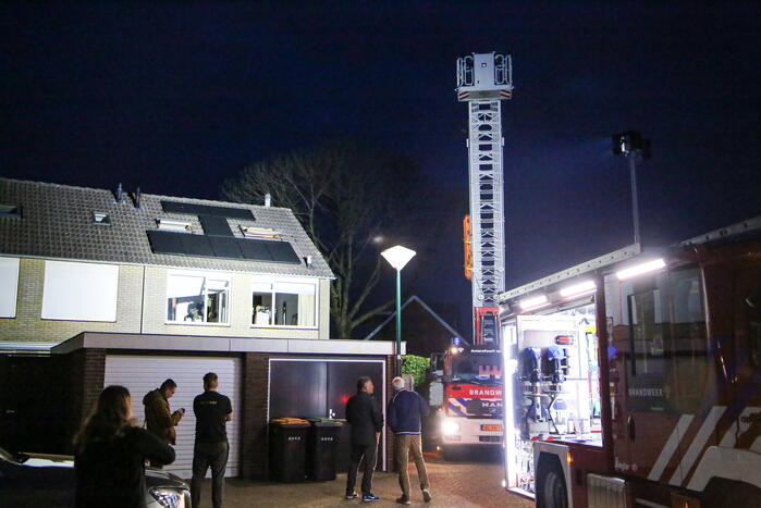 Schoorsteen geveegd na brand