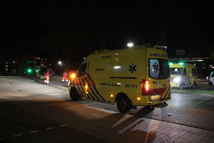 Traumahelikopter landt voor incident in woning