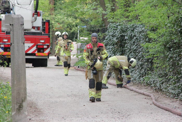 Veel rook bij brand in schuur