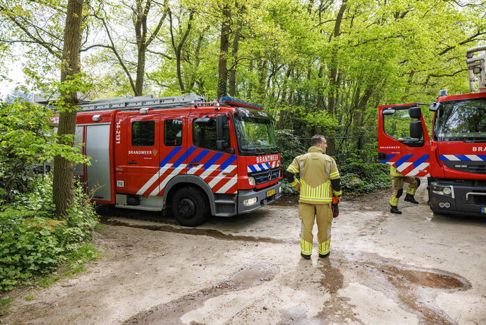 Veel rook bij brand in schuur