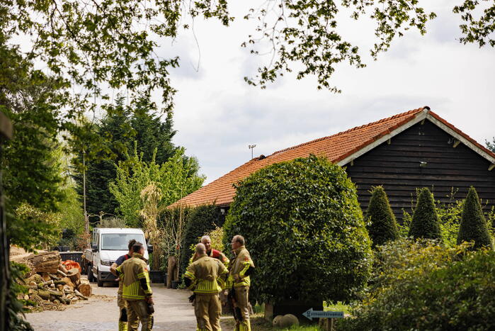 Veel rook bij brand in schuur