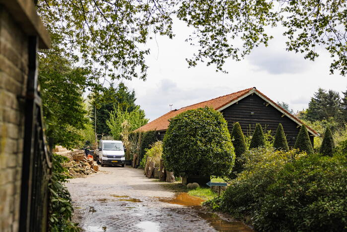 Veel rook bij brand in schuur