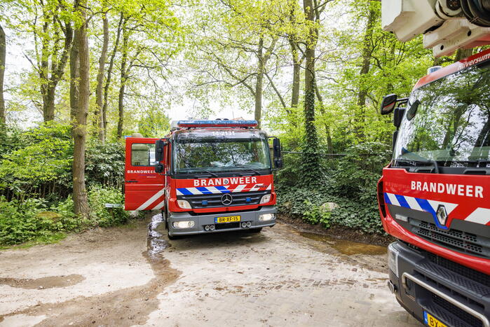 Veel rook bij brand in schuur