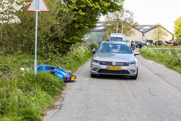 Scooterrijder ernstig gewond na ongeval
