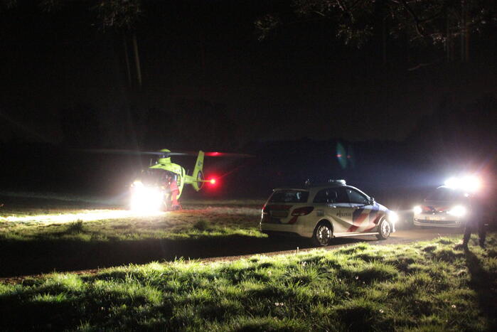 Traumahelikopter landt in weiland vanwege incident