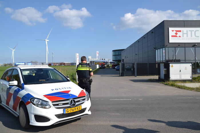 Brand op dak HTC Parking and Security