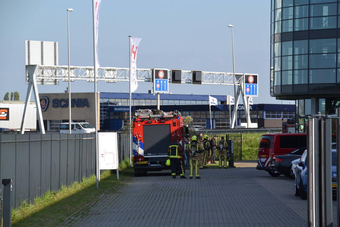 Brand op dak HTC Parking and Security