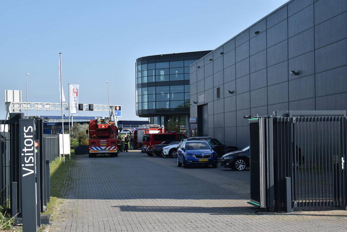 Brand op dak HTC Parking and Security