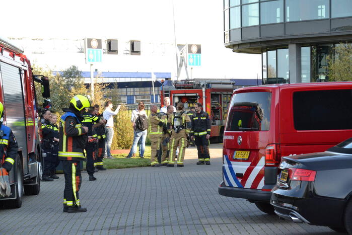 Brand op dak HTC Parking and Security