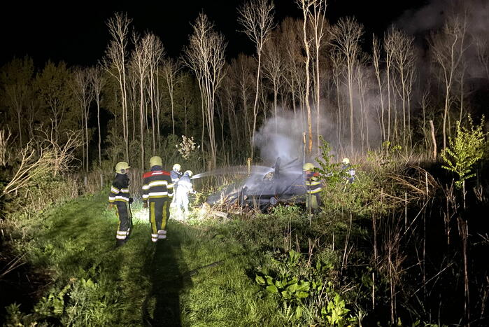 Brandweer bestrijdt forse brand in buitenruimte