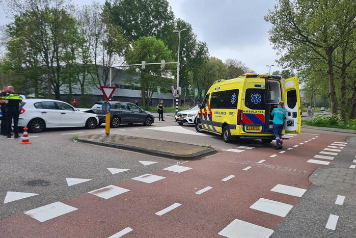 Gewonde bij kop-staart botsing