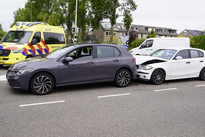 Gewonde bij kop-staart botsing