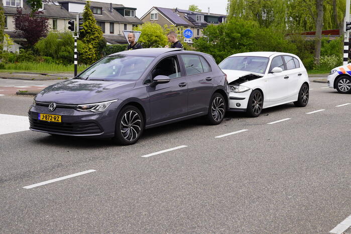 Gewonde bij kop-staart botsing