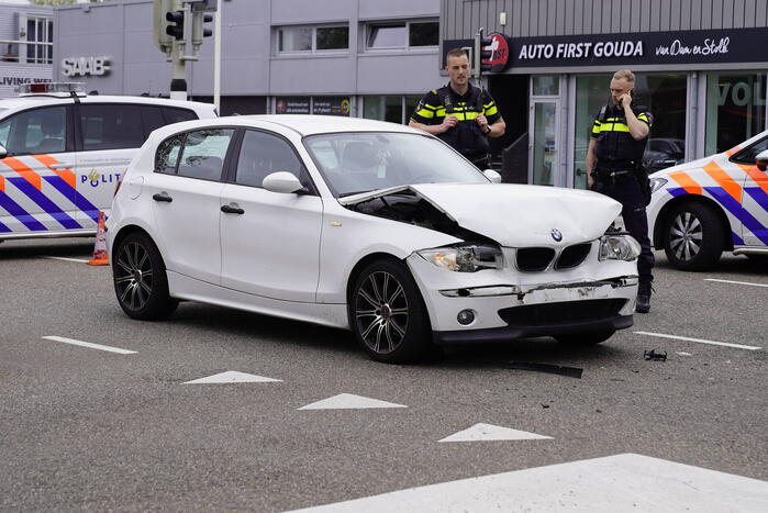 Gewonde bij kop-staart botsing