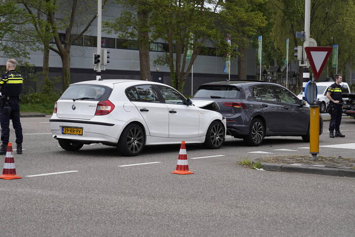 Gewonde bij kop-staart botsing