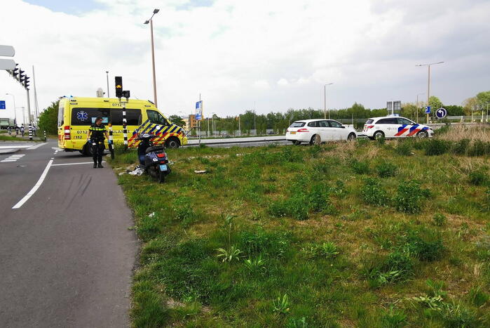 Scooterrijder gewond bij eenzijdig ongeval
