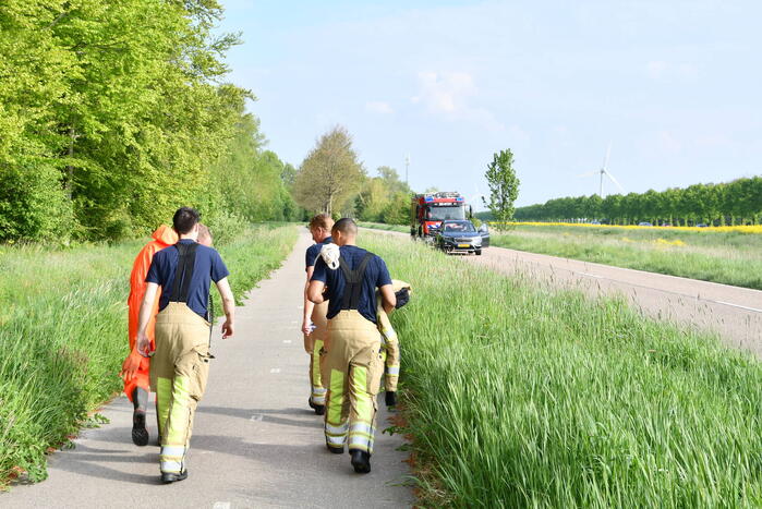Brandweer druk met zoekgeraakte hond Dash