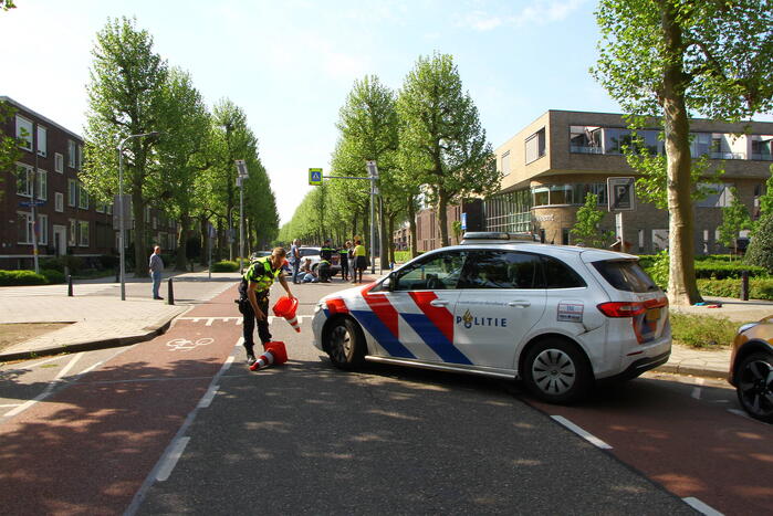 Fietser aangereden op kruising