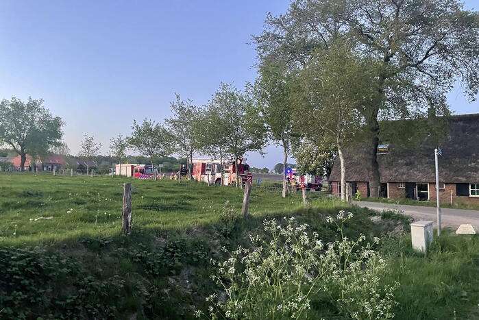 Brand in schoorsteen