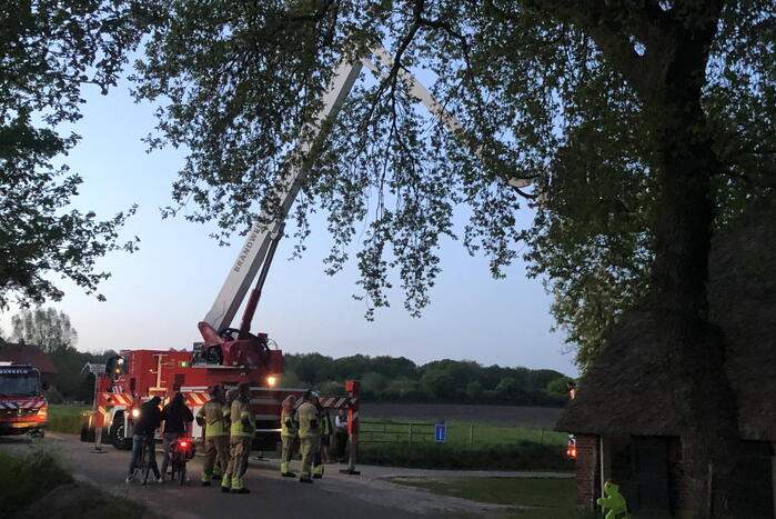 Brand in schoorsteen