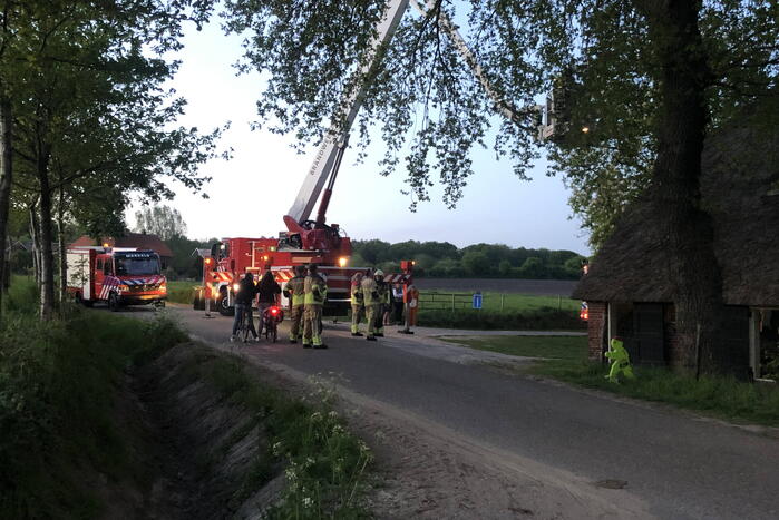Brand in schoorsteen