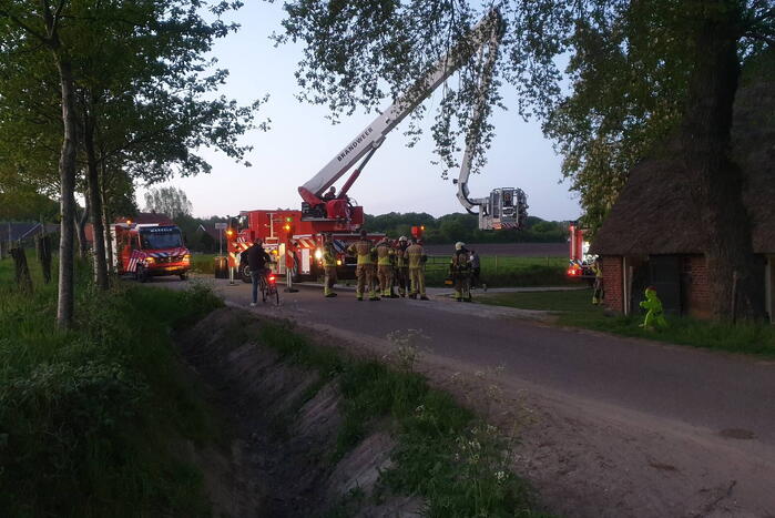 Brand in schoorsteen