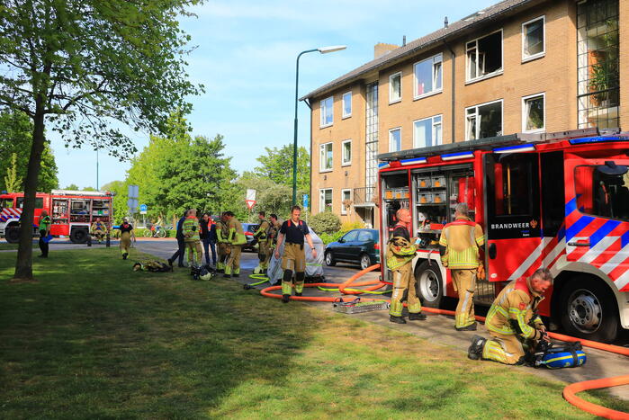 Felle brand in appartementencomplex