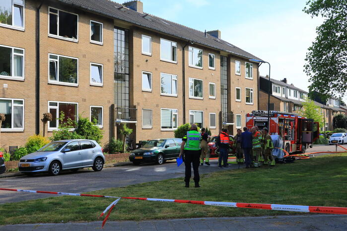 Felle brand in appartementencomplex
