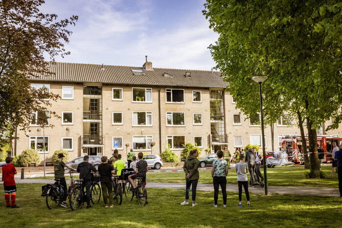 Felle brand in appartementencomplex