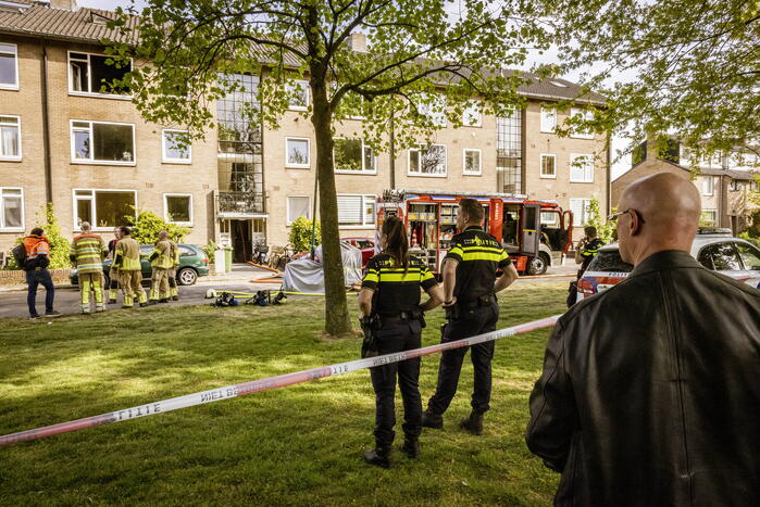 Felle brand in appartementencomplex
